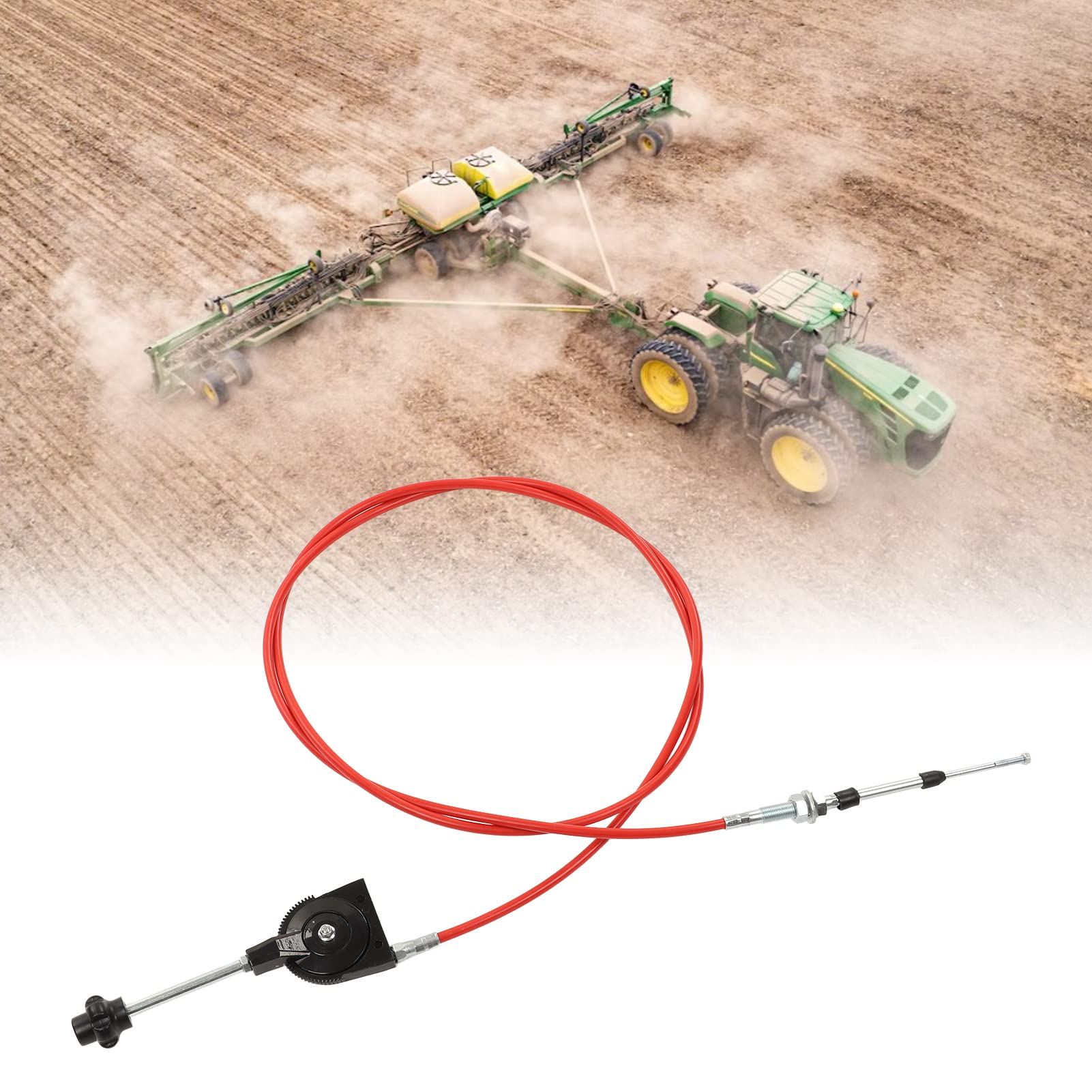 Cavo Acceleratore Manuale per Escavatore e Carrello Irrigatore, 3m Tubo in PU con Giunto Acciaio Inossidabile