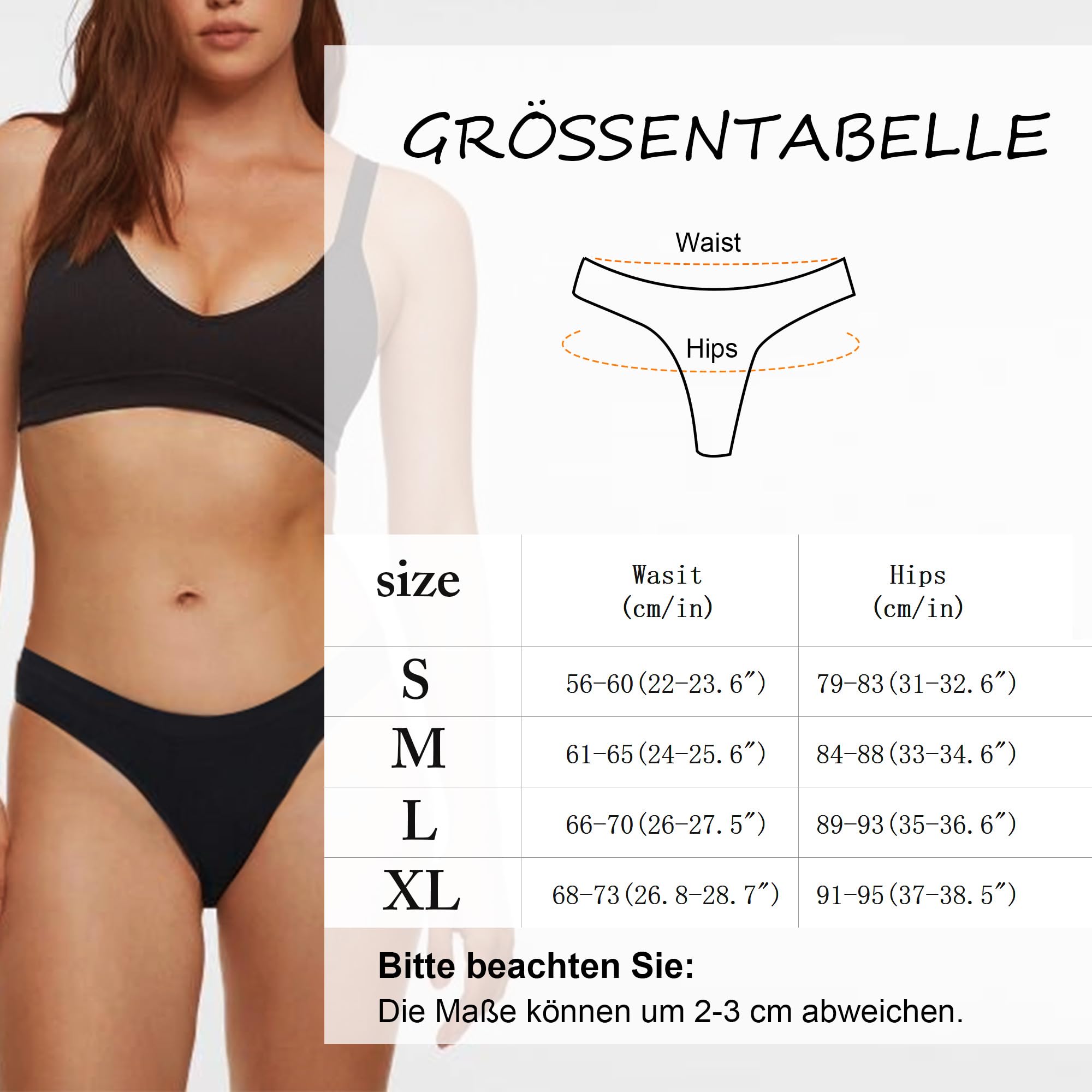 String Thong Womens Cotton String Womens Thong Underwear Women Strings Set Underpants Sexy Briefs Panty Thong Underwear Women Panties Pack Of 6 S-XL product thumbnail 8