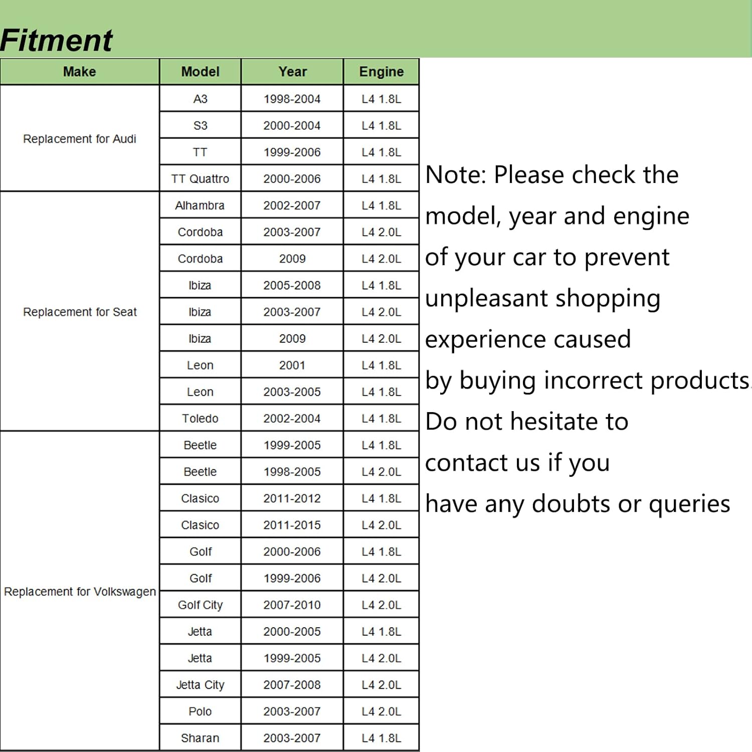 Belt Tensioner Compatible with Volkswagen Beetle Golf Jetta Audi A3 S3 TT Seat Cordoba Leon 1.8L 2.0L