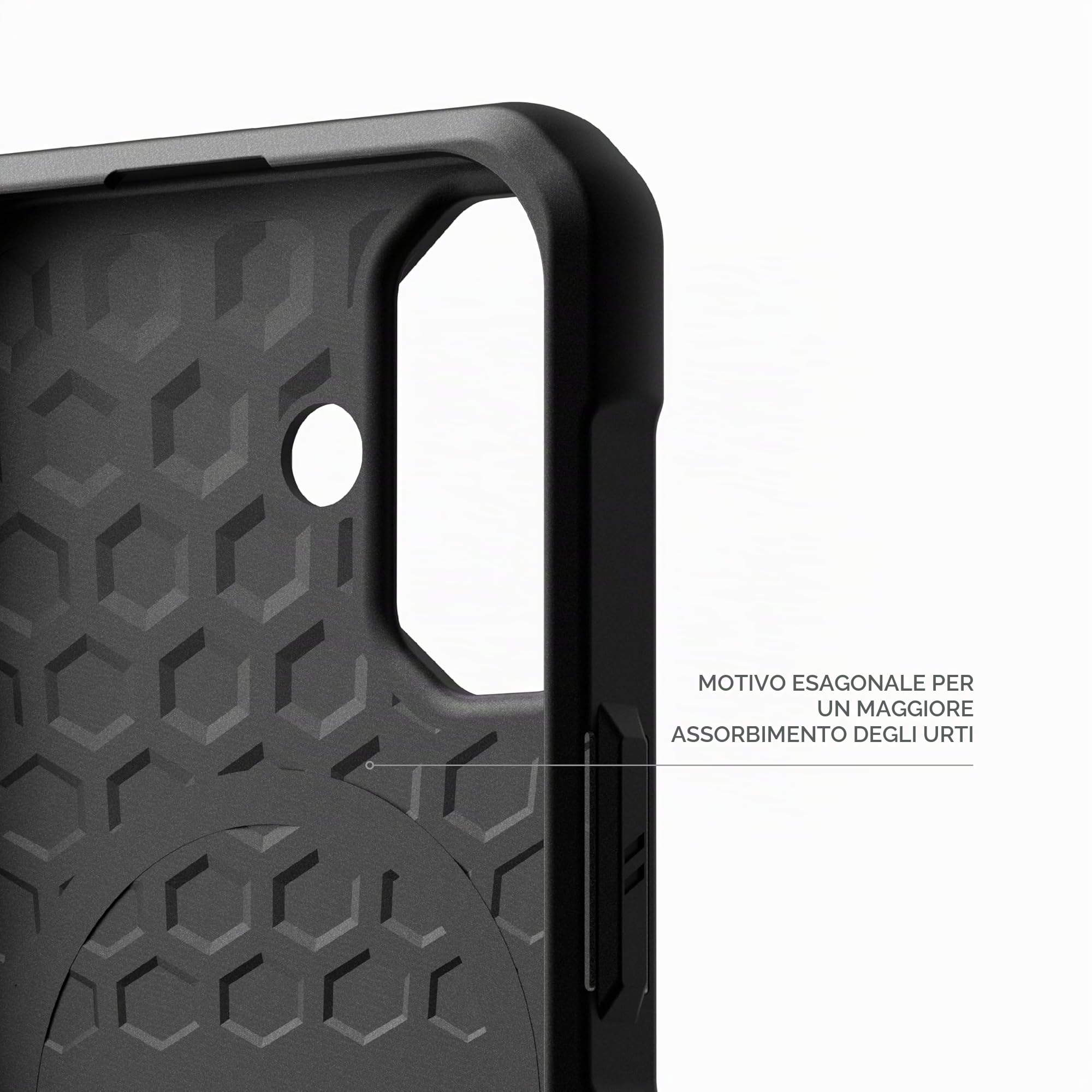 URBAN ARMOR GEAR UAG - Custodia progettata per iPhone 16 Metropolis LT, compatibile con ricarica MagSafe, robusta, antiurto, antiscivolo, di grado militare, colore nero
