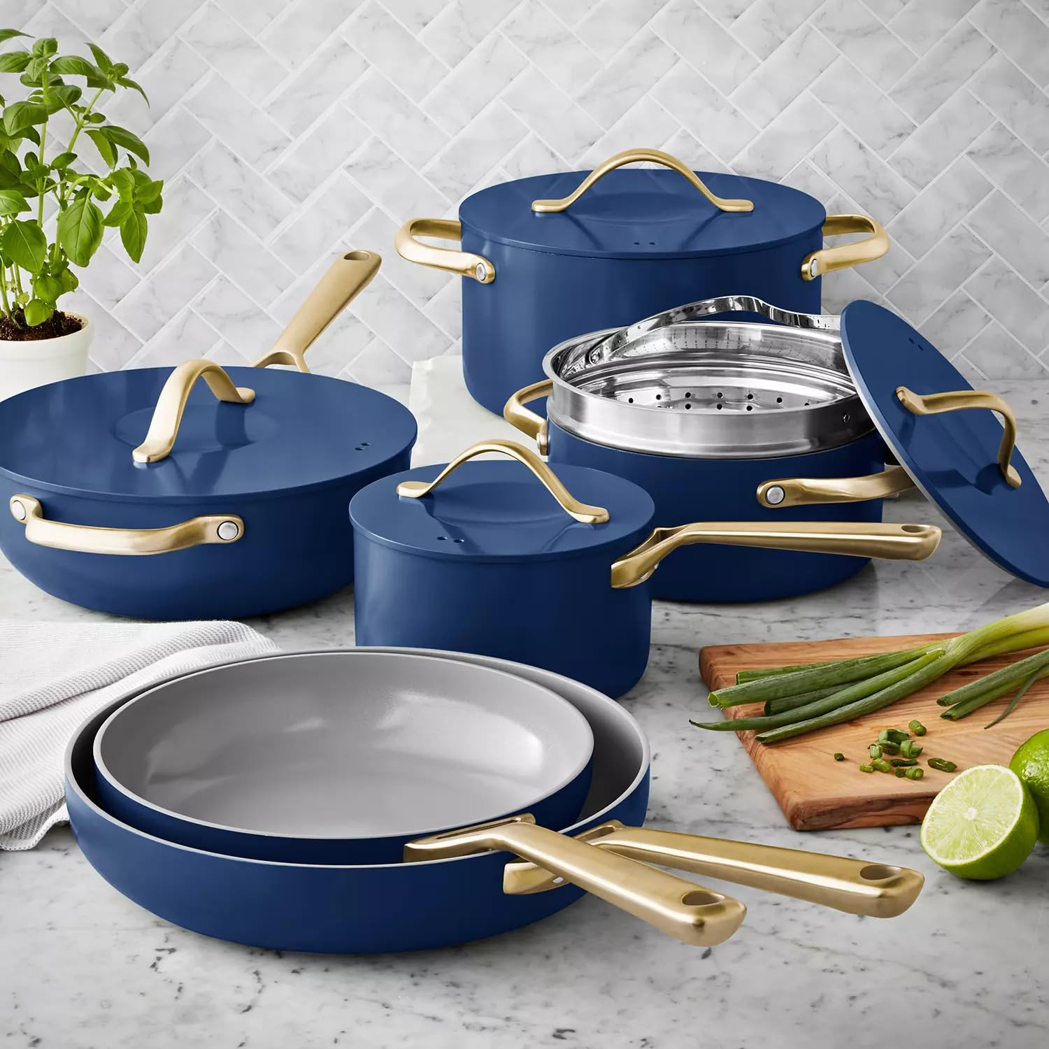 Amazon.com: Member's Mark 11-Piece Modern Ceramic Cookware Set