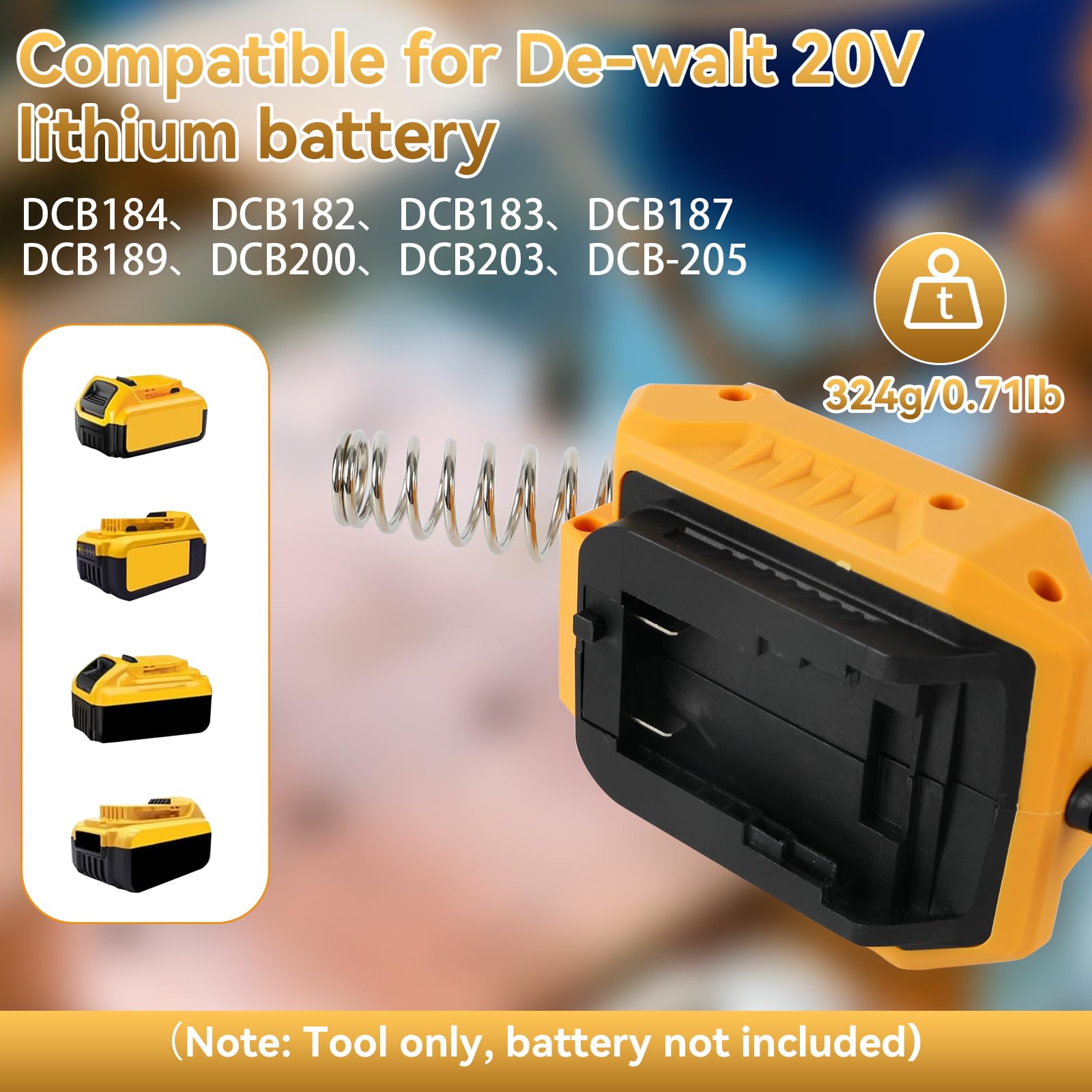 Soldador inalámbrico para batería Dewalt de 18 V, estación de soldadura digital LCD eléctrica con 5 puntas de soldadura, calentamiento rápido, temperatura ajustable para bricolaje, reparación