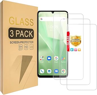 عبوة من 3 قطع متوافقة مع واقي الشاشة Umidigi G100X 4G المصنوع من الزجاج المقسّى،صديق للحافظة [مقاوم للخدش عالي الدقة، صلابة 9H]