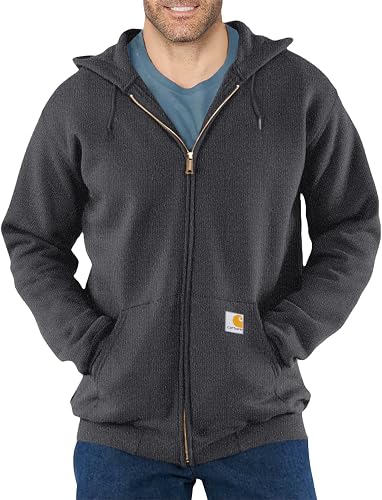 Carhartt Midweight Hooded Zip-Front Sweatshirt, Carbone, …