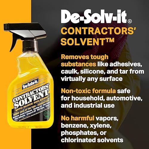 Miniatura 2 de De-Solv-it Pro Contractors Solvent, aerosol removedor de adhesivo versátil, 12 onzas, paquete de 1