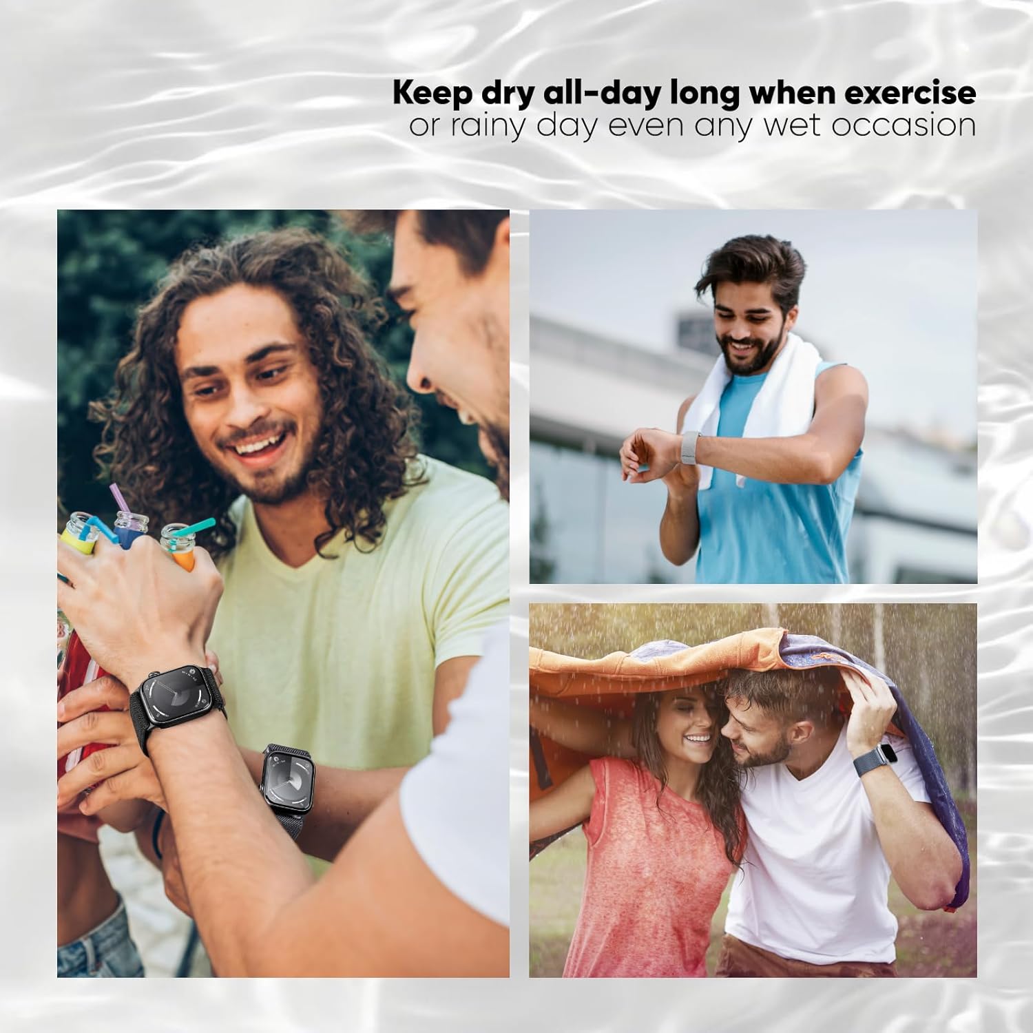 6 Pack Stretchy Solo Loop Compatible with Apple Watch Band 45mm 46mm 44mm 42mm 49mm 41mm 40mm 38mm Men Women, Braided Elastic Nylon Strap for iWatch Series 10 9 8 7 6 5 4 3 11 SE SE 2/3 Ultra Ultra 2 - Image 2