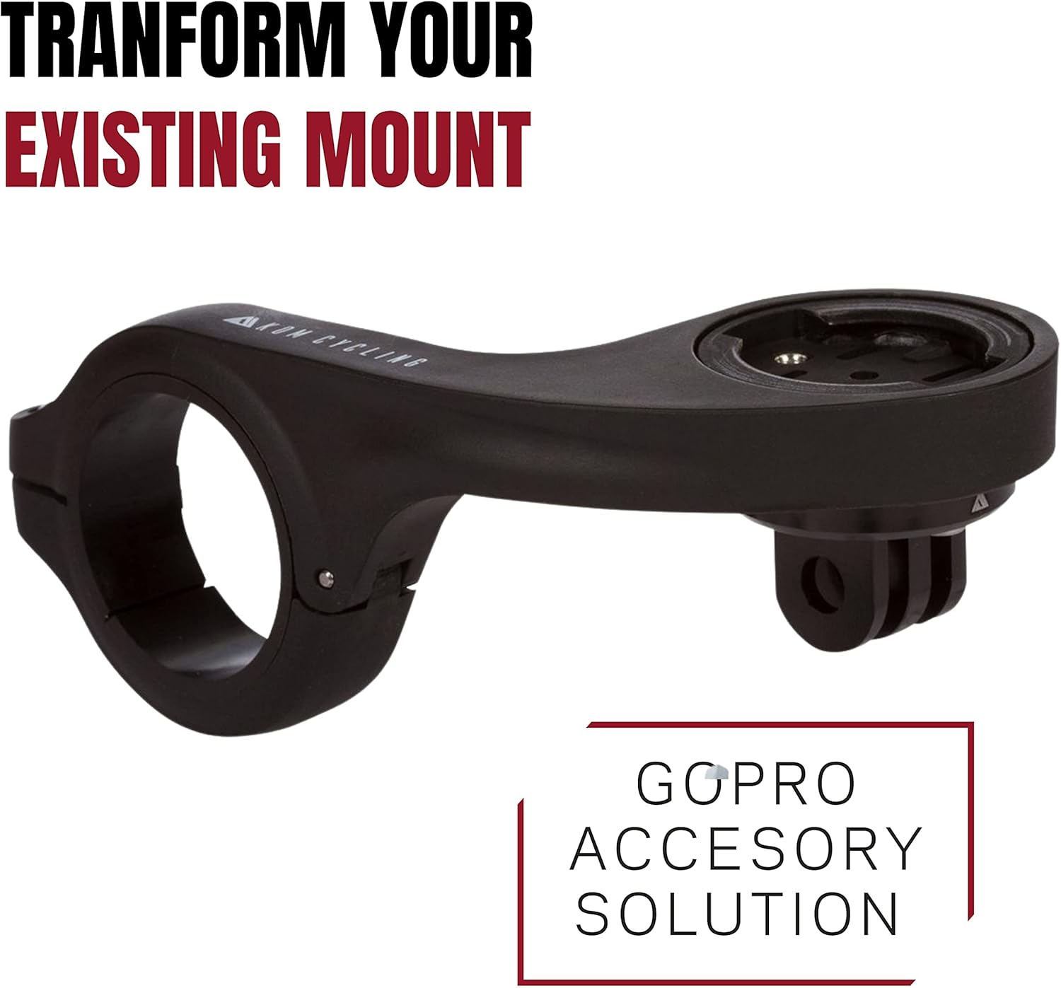KOM Cycling Aero Garmin Bike Mount from GoPro Adapter for Garmin Bike Mounts and Wahoo Elemnt Mounts Bundle