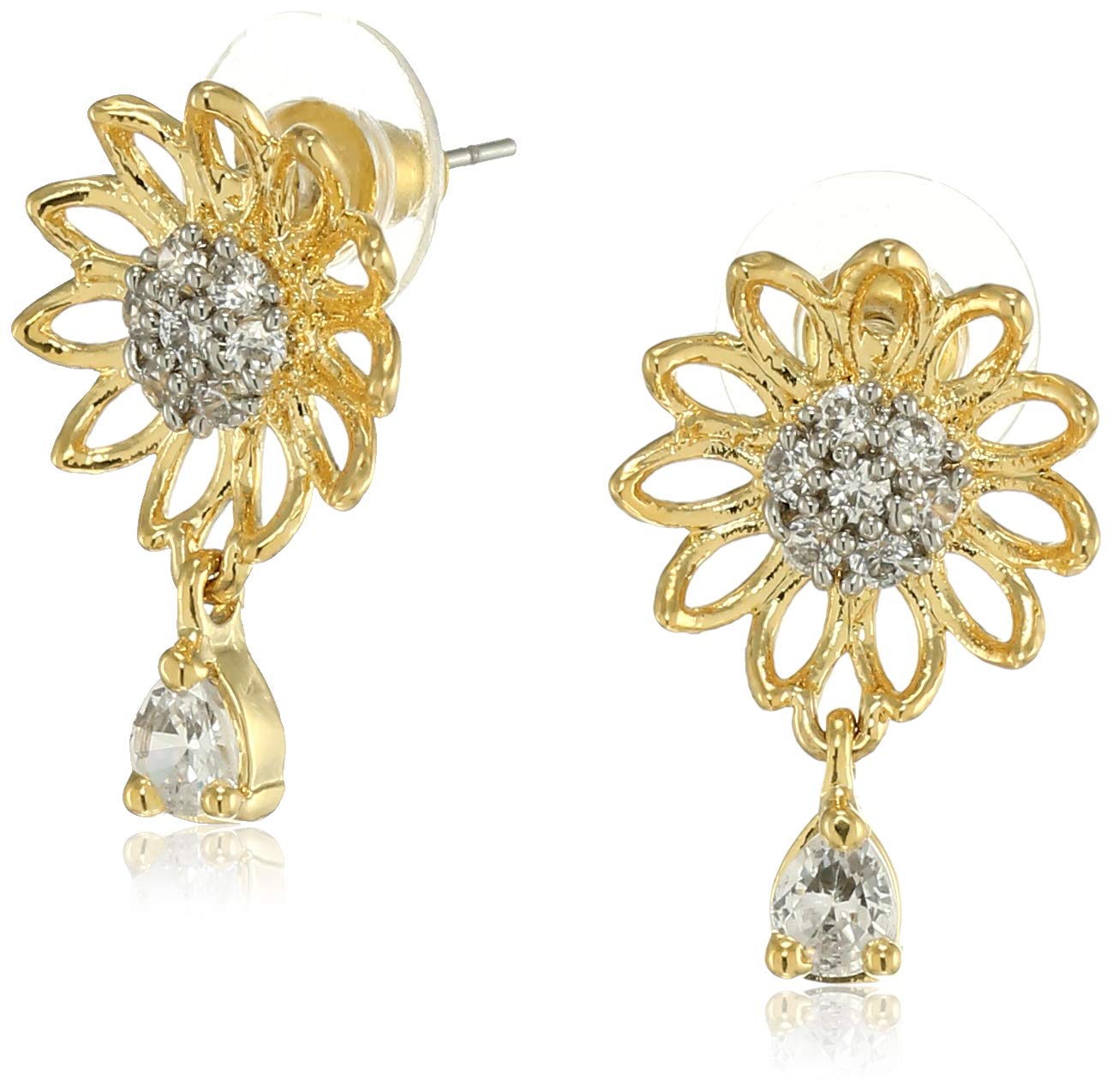 See full amazon price history chart for Estele 24 Kt Gold Plated American Diamond Flower Petal Drop Earrings for Women (729/707 ER), one size Estele 24 Kt Gold Plated American Diamond Flower Petal Drop Earrings for Women (729/707 ER), one size (B08CPTF7RG) Amazon Price History, Amazon Price Tracker