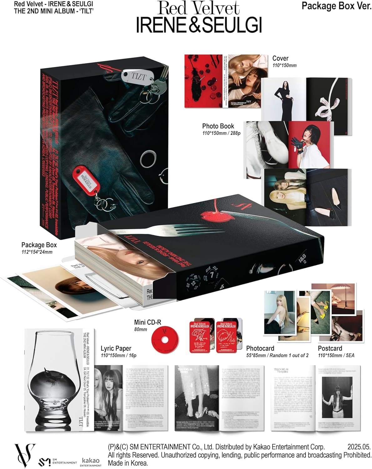Red Velvet IRENE & SEULGI TILT [Package Ver.] 2nd Mini Album + Extra photocards