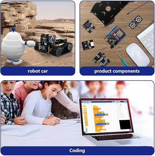 Miniatura 16 de Kit de robótica para niños de 8 a 12 años de 12 a 16 años, kit de automóvil robot inteligente ACEBOTT con cámara de 3 MP, juguetes STEM para niños