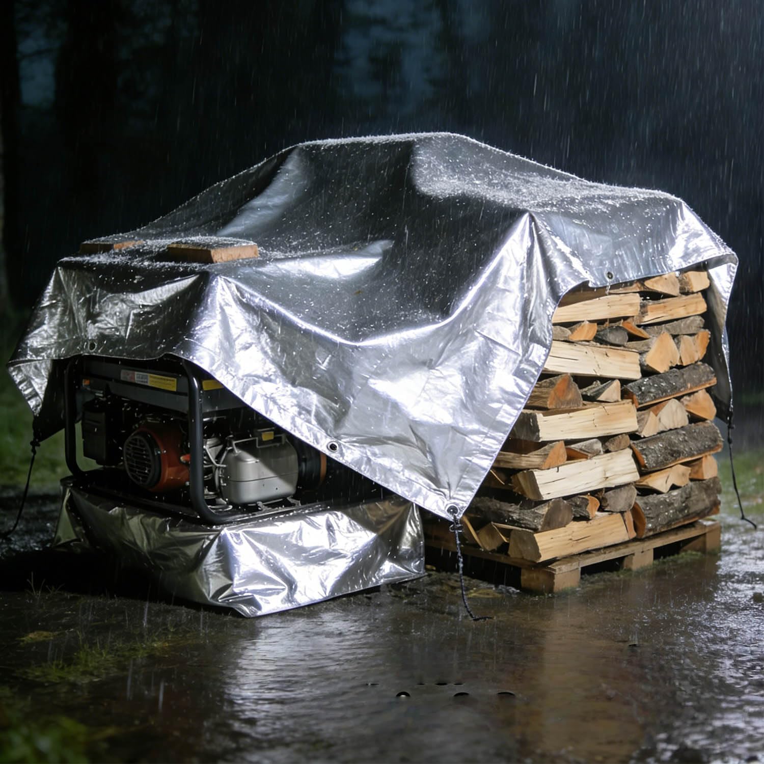 9.2x16ft Heavy Duty Waterproof Tarp,Furniture Waterproof Cover,12 Mil,PE UV with Grommets and Reinforced Edges Resistant Tear Emergency Tarp,Tarpaulin Cover for Car,Boat,Camping,Firewood,Pool Cover