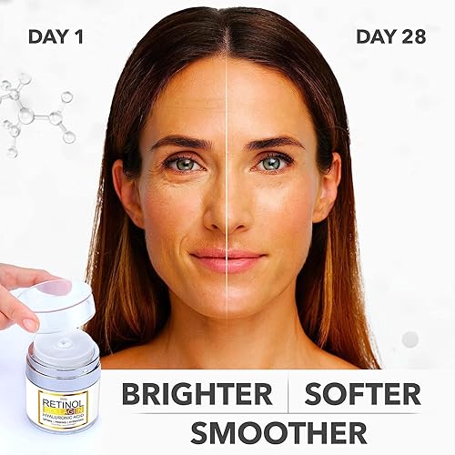 Miniatura 3 de Crema de retinol para la cara, hidratante facial con colágeno y ácido hialurónico, crema hidratante para mujeres y hombres, hidratante