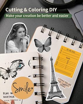 3 Rolls Mini Sticker Printer Thermal Paper-10-Year 57mm x 3.5m for Journal Photo Texts Study Notes, Compatible with Anycash Pocket Printer for Journal, Study, Photos, Note, White