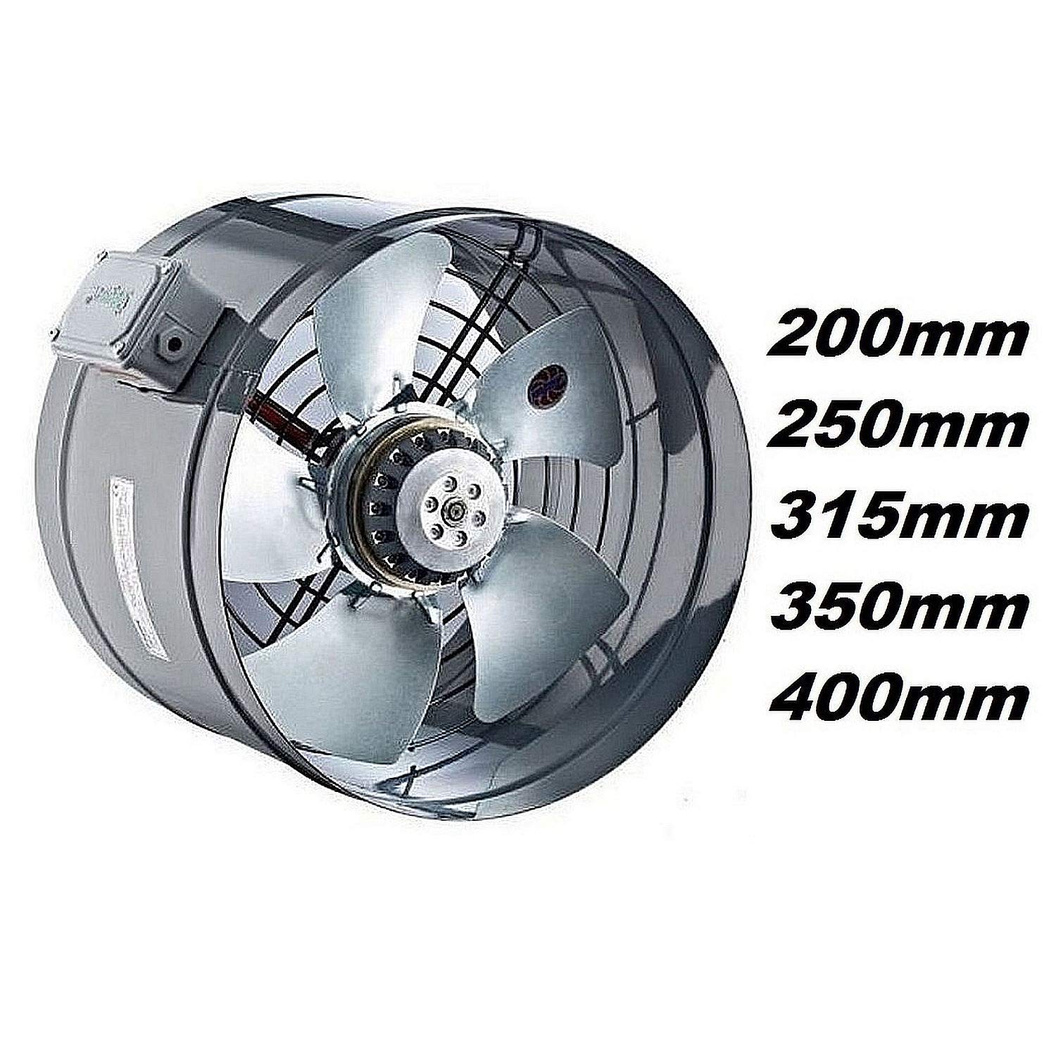 250mm Ventilador Industrial Tubo Canal Extractor Ventilación Ventiladores ventiladore industriales Axial axiales extractores aspiracion extractore 230v 25cm
