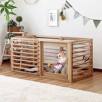 Fairyearn 木製犬用ケージ Sサイズ ブラウン Fairyearn 木製犬用ケージ Sサイズ ブラウン Fairyearn 木製犬用