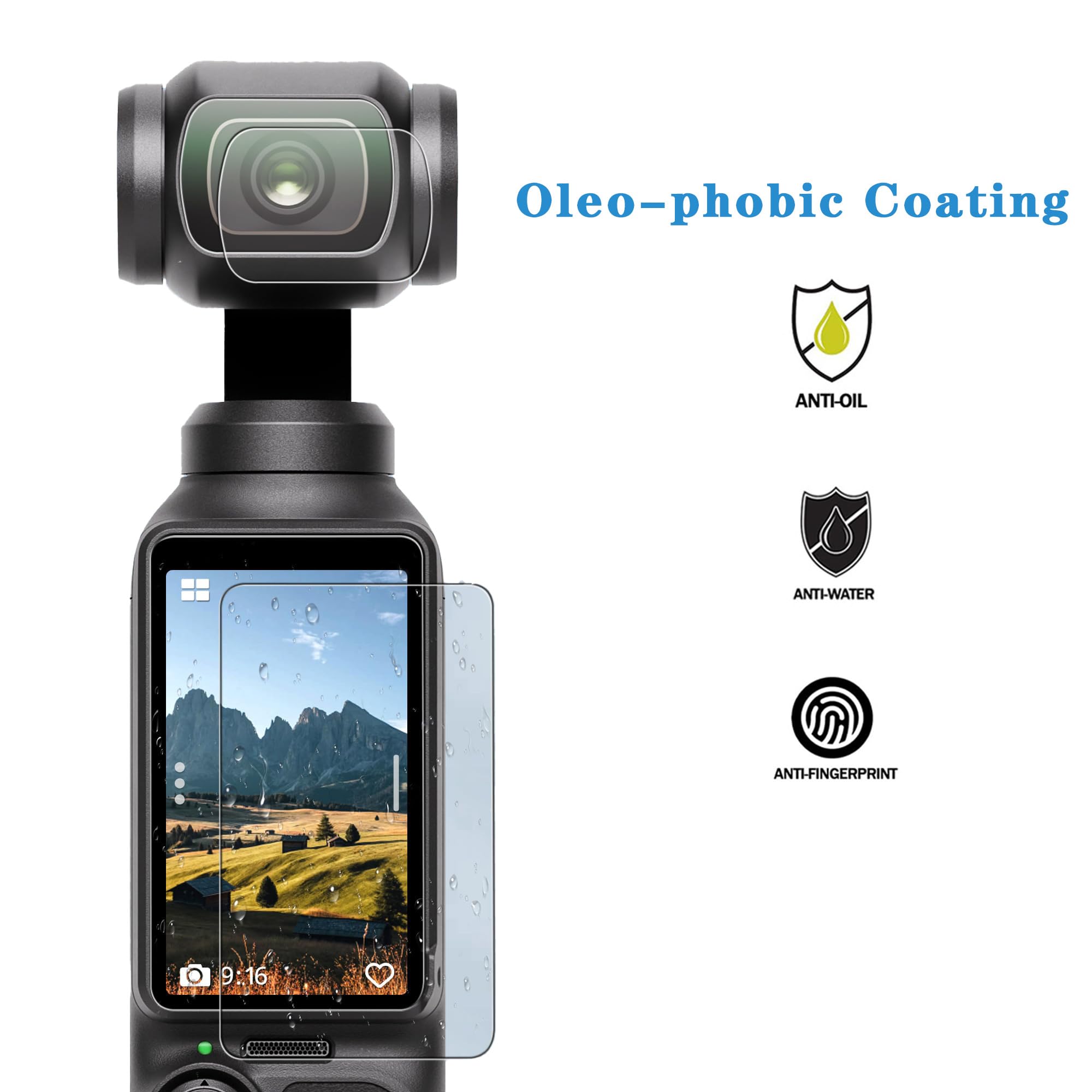 For DJI OSMO POCKET 3 Tempered Film Accessories Protective Lens Screen HD Cover