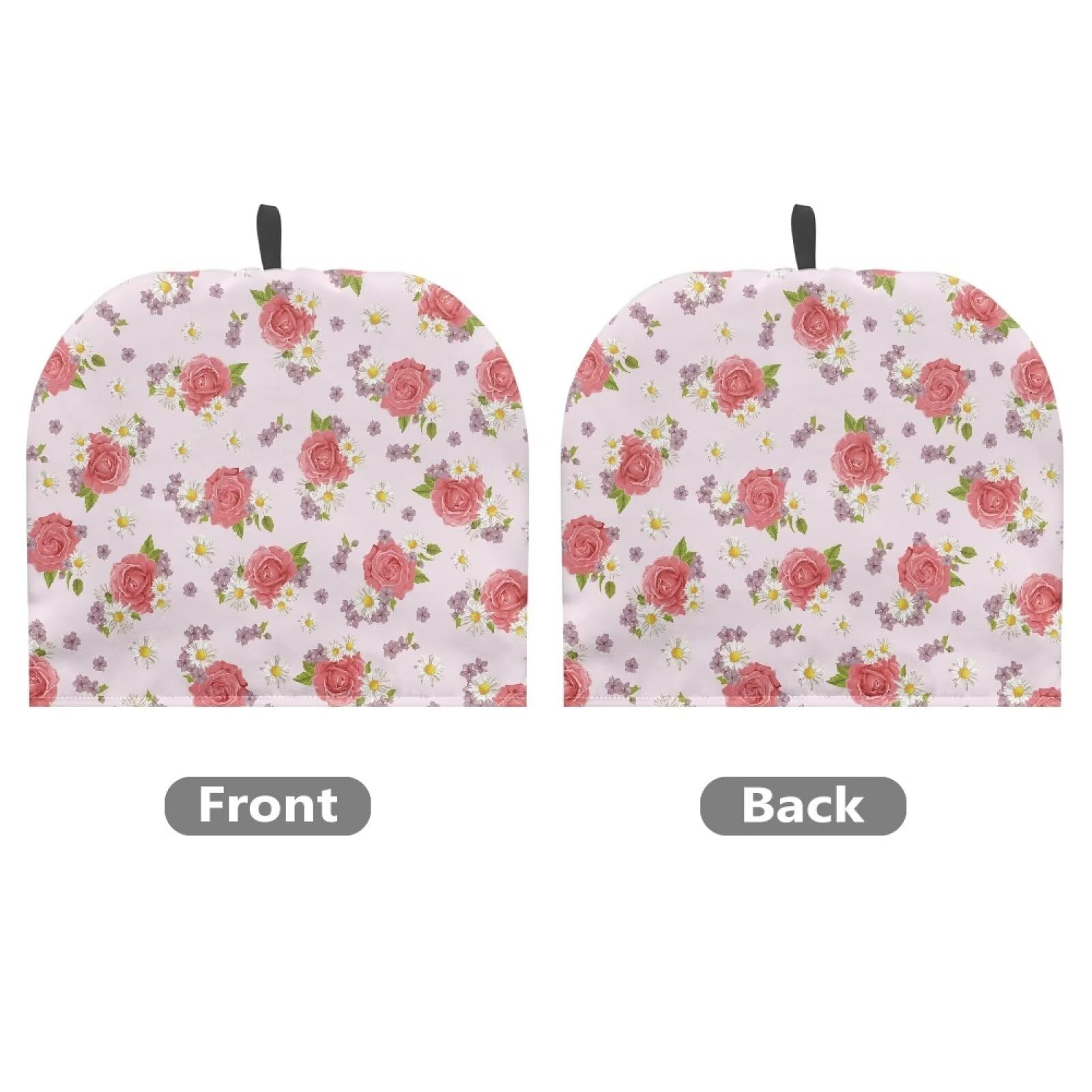 Qehuruxo Rose Daisy Teapot Cosy Insulation Tea Kettle Cover Keep Warm Teapot Cozy Tea Accessories Foldable Tea Cozy Teapot Protector for Home Kitchen