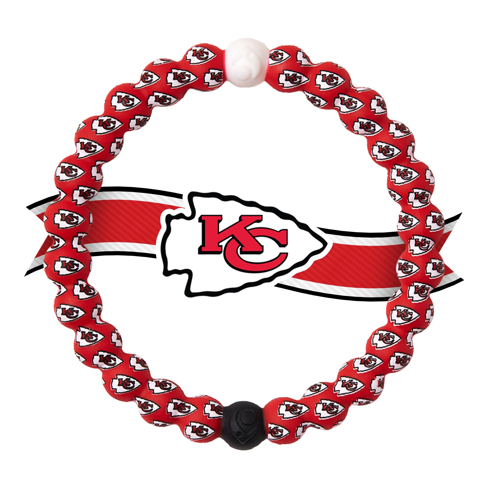 Lokai NFL Football Collection Beaded Bracelets for Men & Women - Silicone Jewelry Beaded Friendship Bracelet for Women & Men - Sports Team Gear,