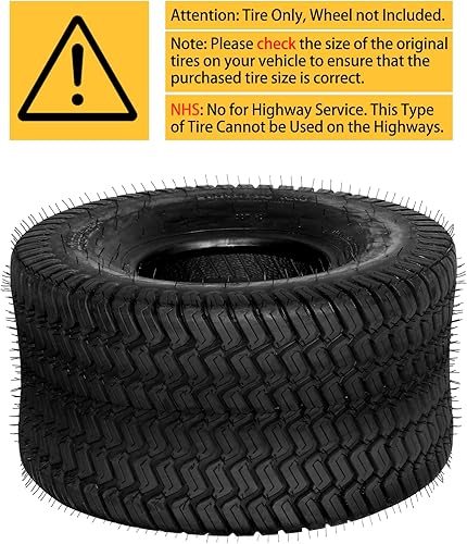 Miniatura 2 de Parts-Diyer Neumáticos para cortacésped de 18 x 9.50-8 de 18 x 9.5 x 8 pulgadas, para tractor de jardín, césped, carrito de golf, neumáticos sin