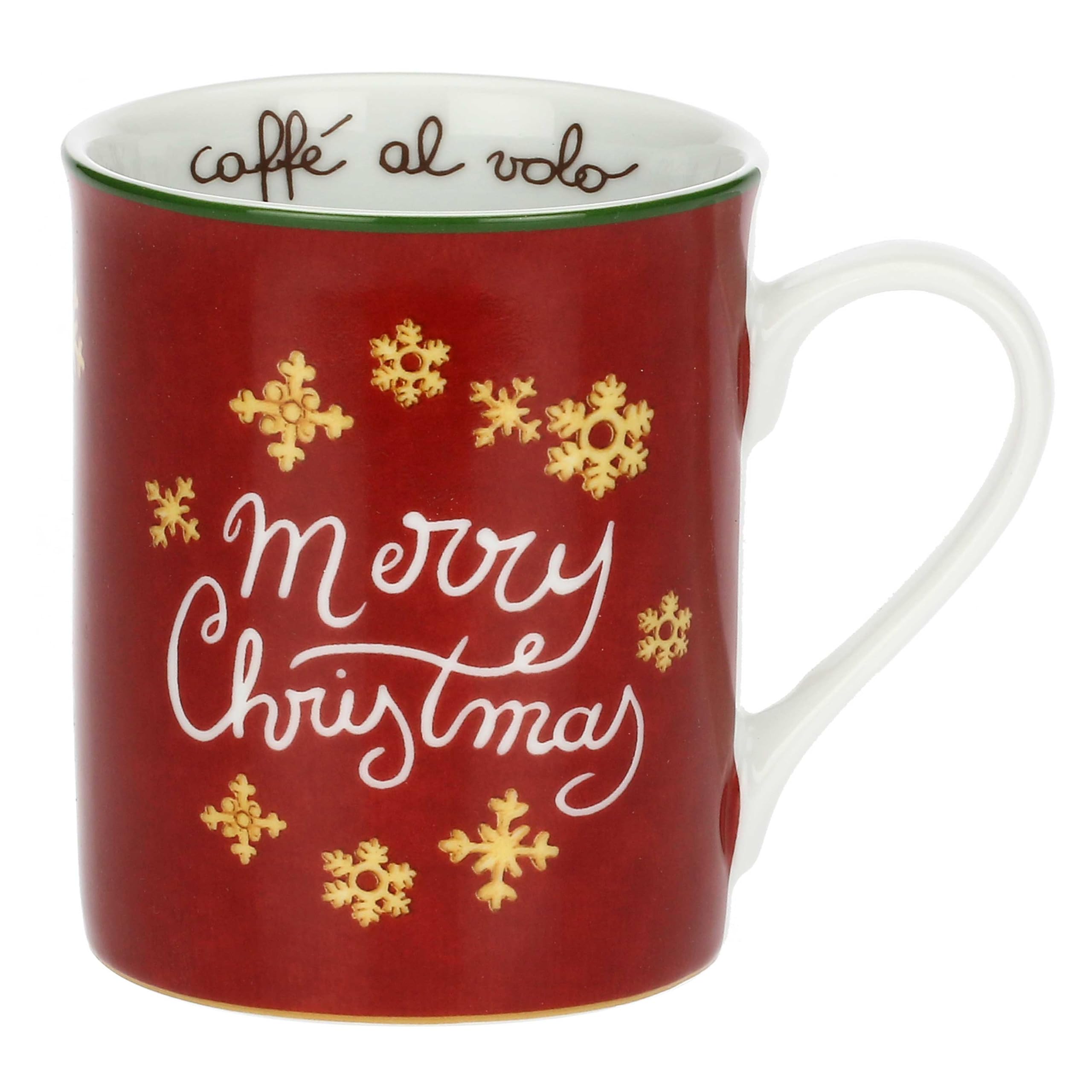 THUN - Christmas Surprises Red Porcelain Mug