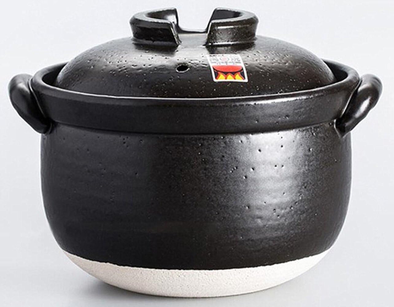 [Unknown] 5 Go Cook Double Lid Yokkaichi Perpetuity Grilled Rice Cooker (Made in Japan) - 900ml, Black, 3.2kg, With Lid