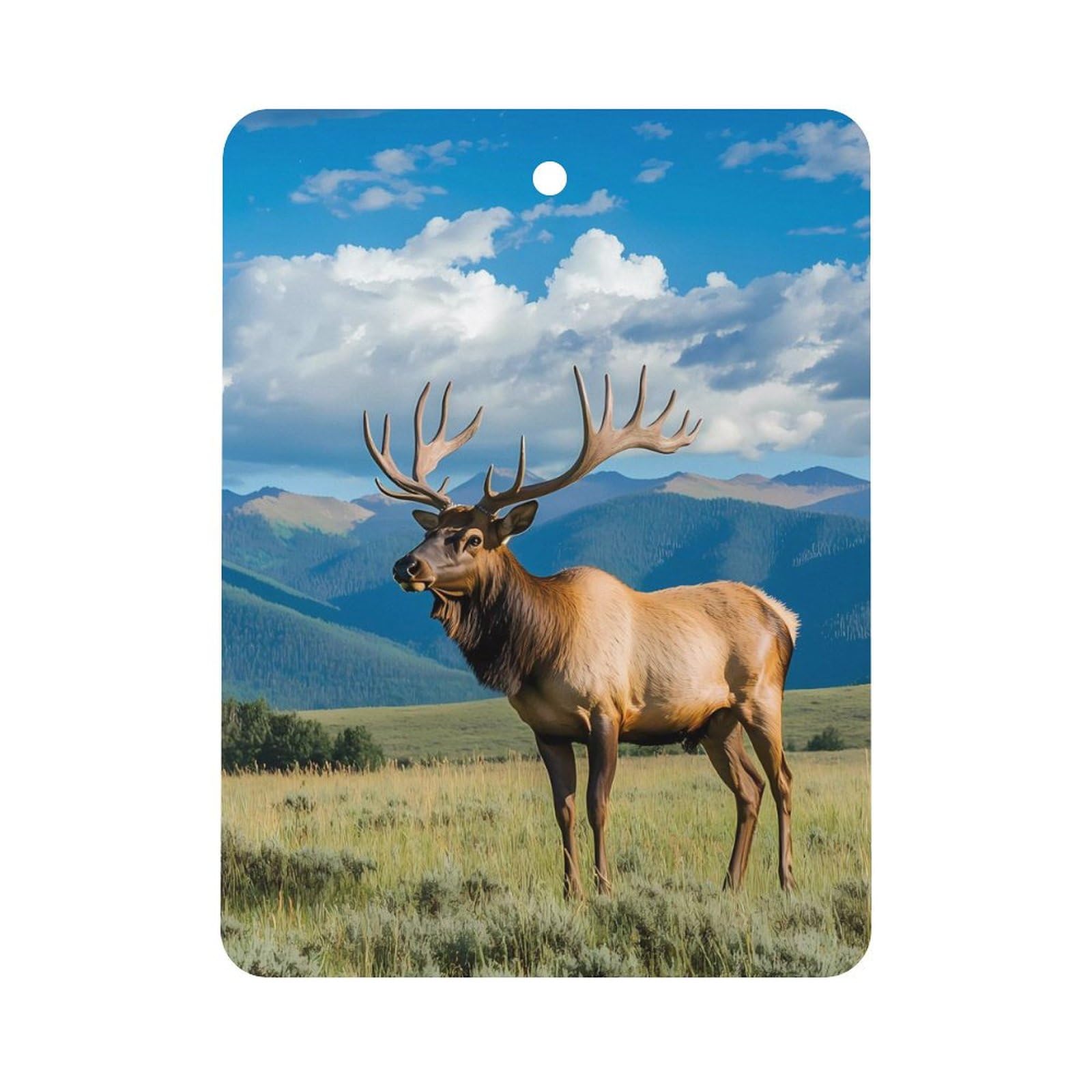 Buckk Deer Car Air Freshener Hanging Aromatherapy Tablets for Car Accessories Square