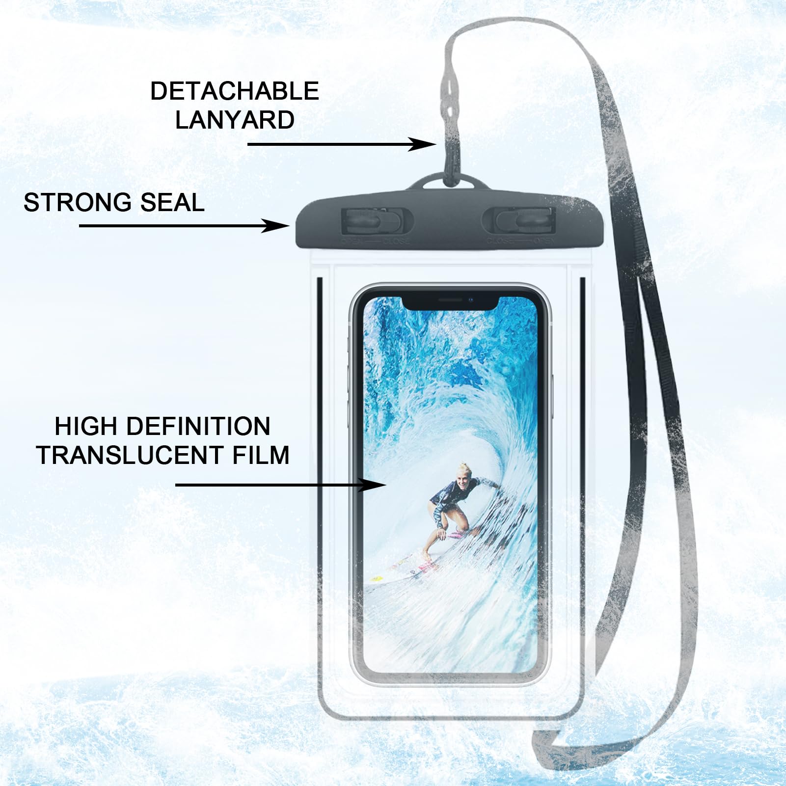 Custodia subacquea per smartphone - Camouflage - PRO