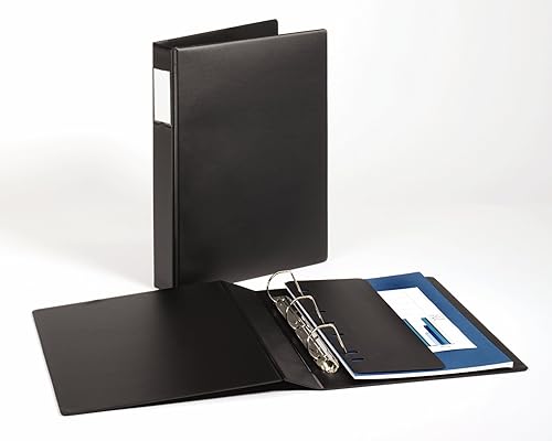 Miniatura 3 de Cardinal Slant-D - Carpeta de 3 anillas, tamaño oficial, anillos de 2 pulgadas, 43% reciclada, color negro (paquete de 2)