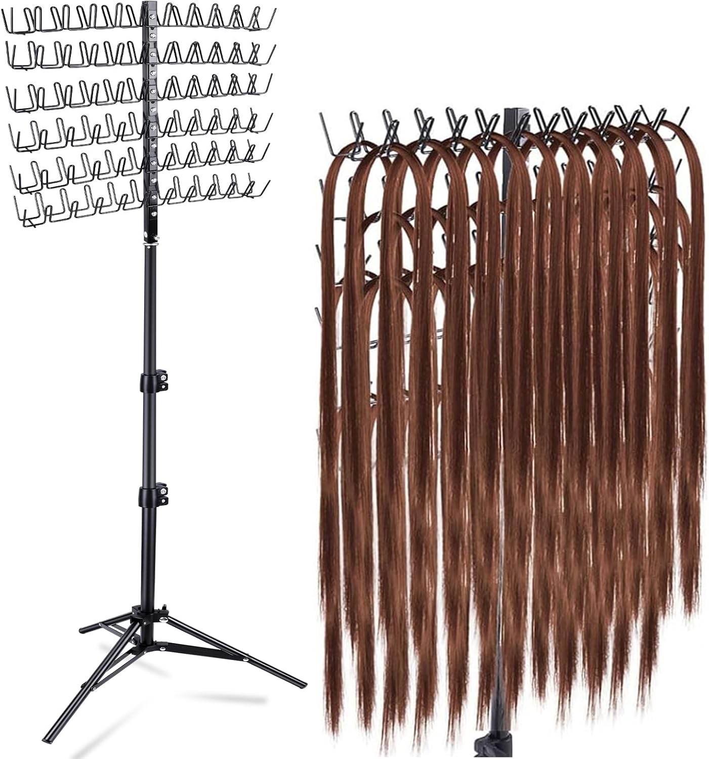 Amazon.com: IDM-UTSL Braiding Hair Rack, 144 Pegs, Three Heights ...