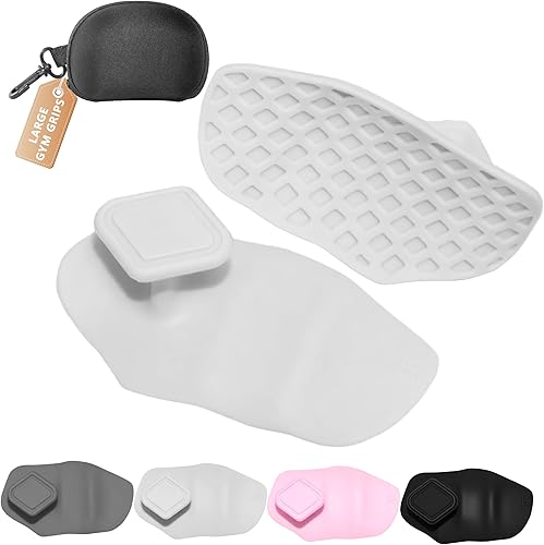 Miniatura 19 de Agarres de silicona para levantamiento de pesas, guantes de entrenamiento alternativos para hombres, agarre antideslizante para entrenamiento de