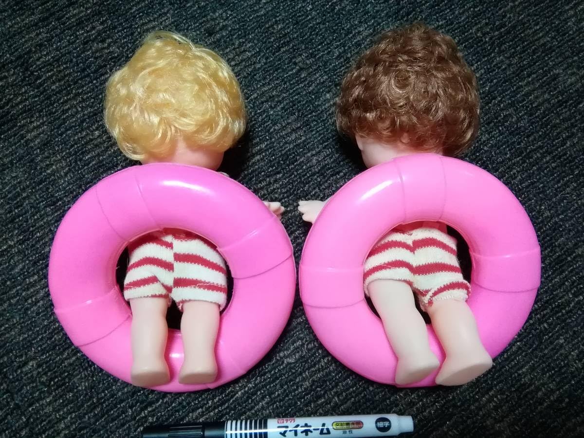 Amazon.co.jp: 昭和レトロ/駄菓子屋1970年代女の子ソフビ人形2体