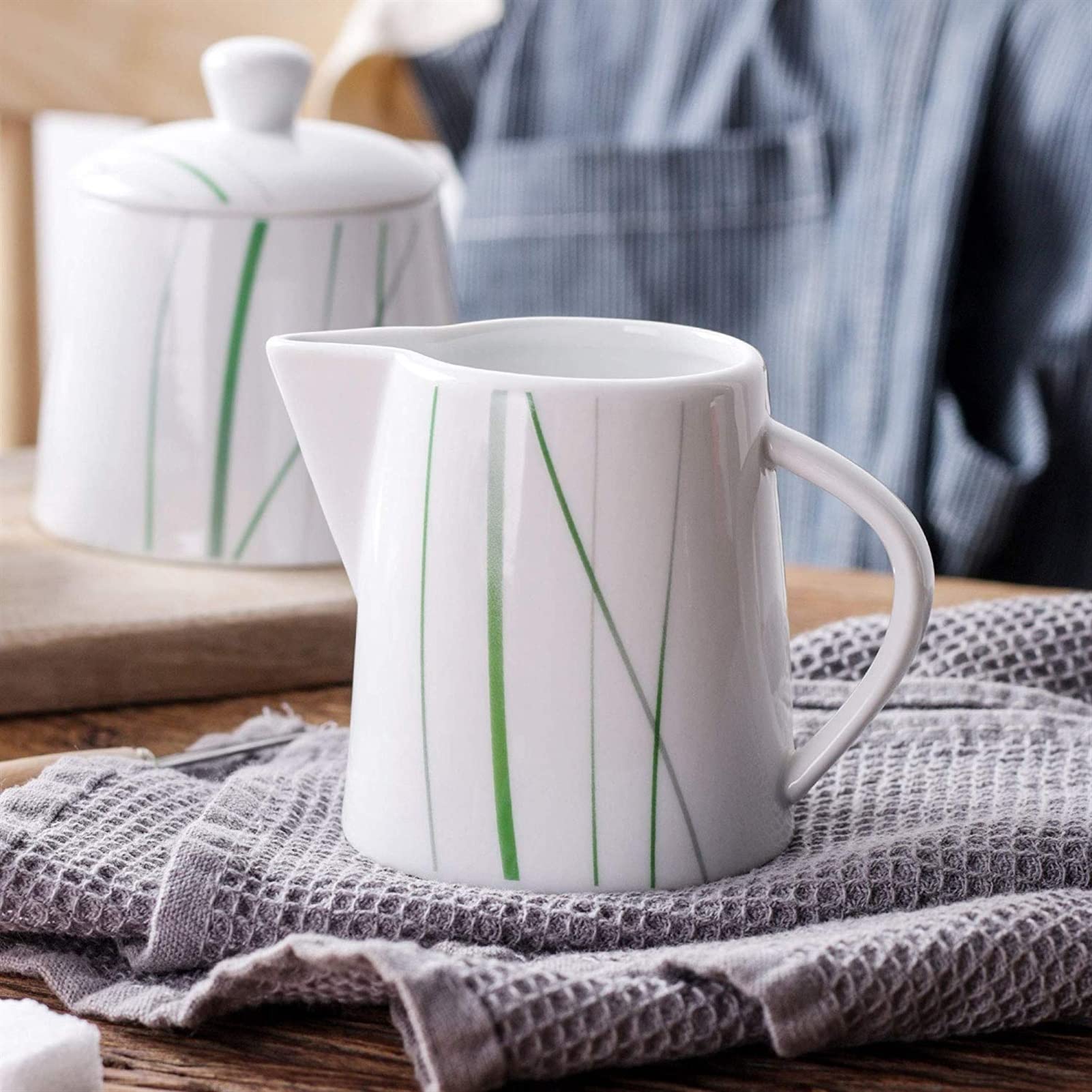 Spodek ceramiczny dzbanek na mleko zestaw dzbanków na śmietanę mleczną mlecznik do kawy i herbaty oraz zestaw dzbanków na cukier nadaje się do naczyń domowych i
