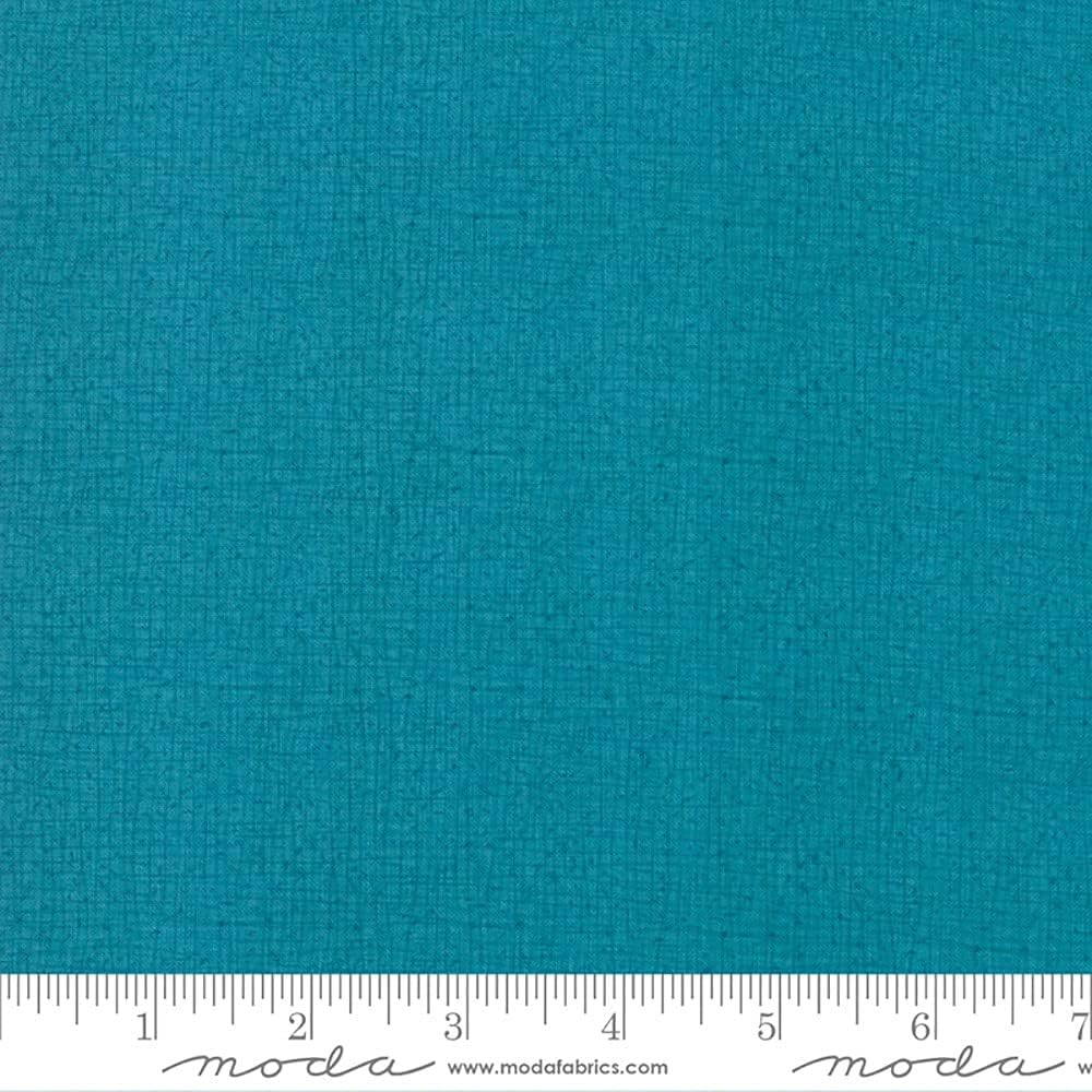 Moda Fabrics 108 Inch Wide Quilt Back Fabrics Thatched Robin Pickens Turquoise