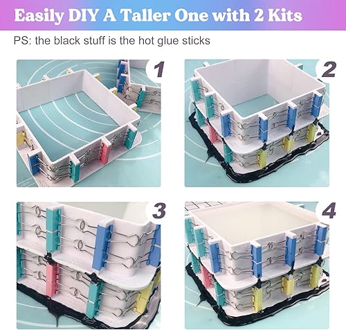 Miniatura 6 de LET'S RESIN Carcasa de molde ajustable para fabricación de moldes de silicona (no para uso directo de resina), molde de silicona para fabricación de