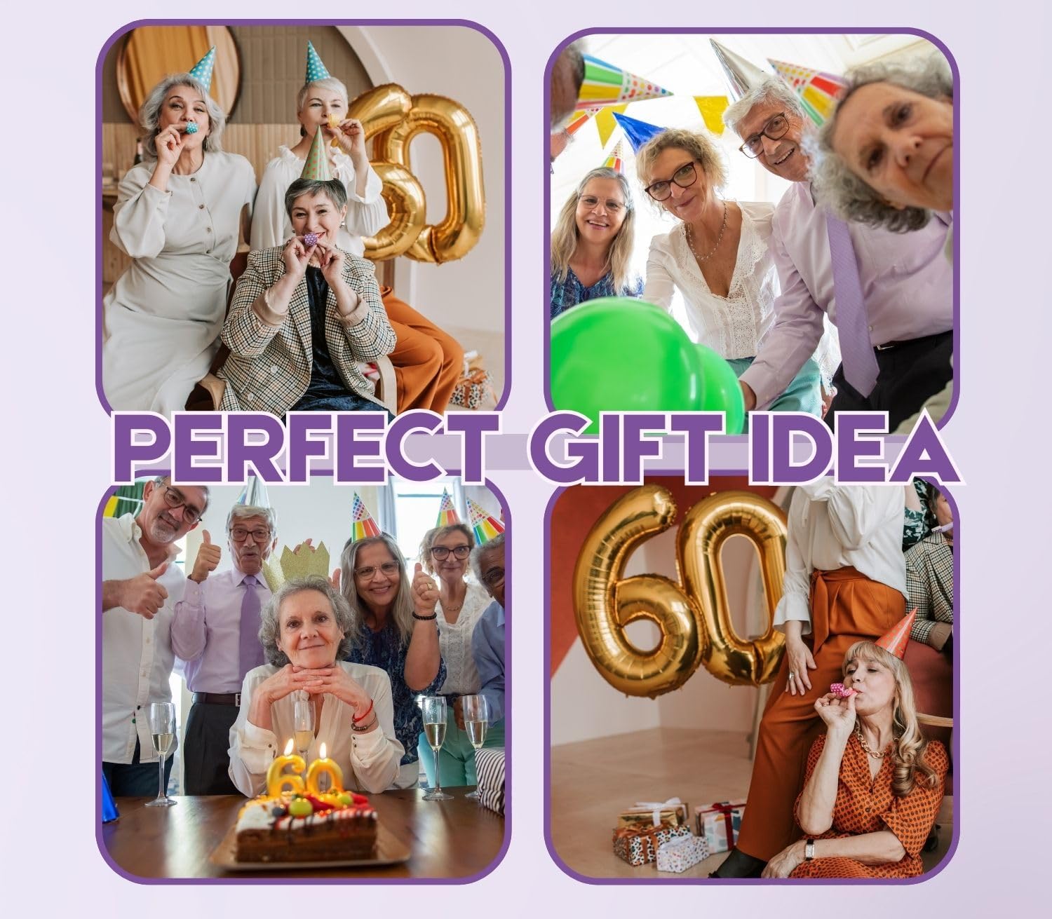 60th Birthday Gifts for Women, Her - Cheers to 60 Years - 12 oz/350 ml Stainless Steel Wine Tumbler with Straw and Lid - Women's Happy 60th Birthday Gifts Ideas - (Green-purple Gradient) - Image 7