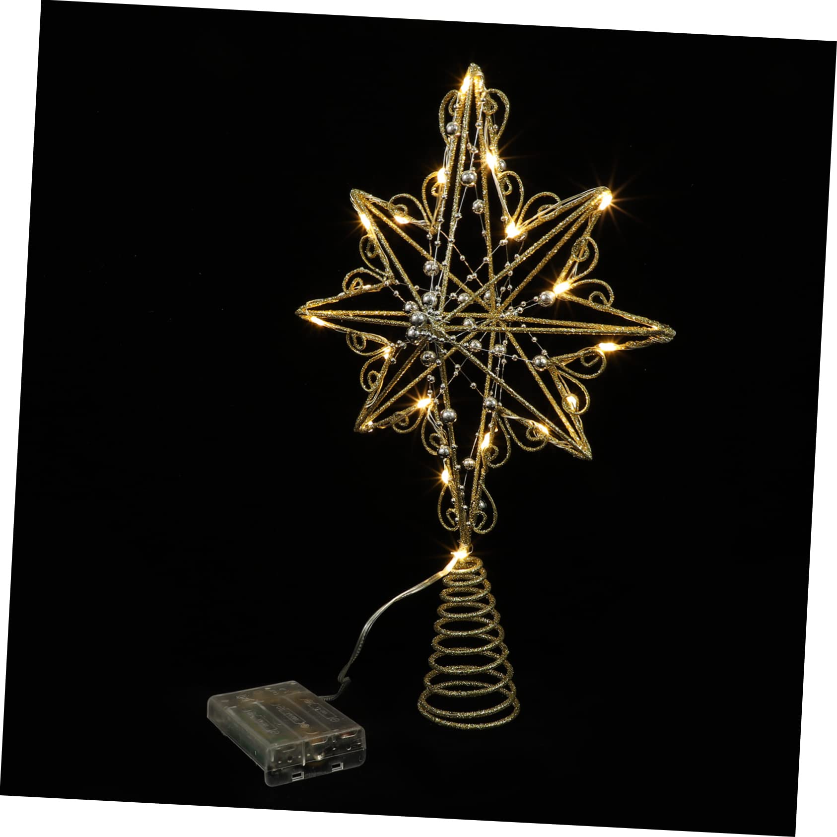 3pezzi Puntale Per Led Decorazione Natalizia Facile Installare Per e Festivi