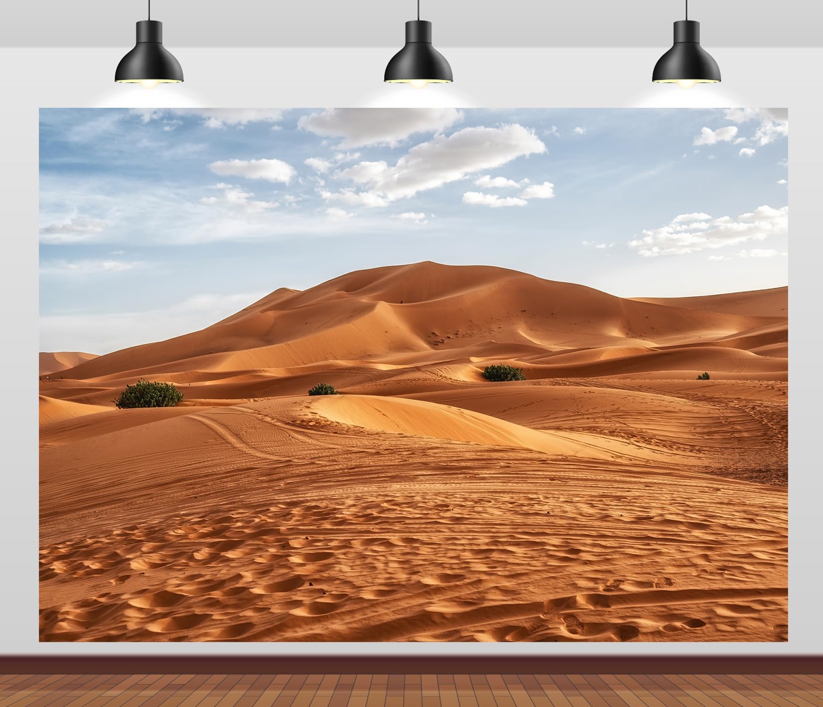 BELECO 3.6x2.5m Telo sfondo deserto Sahara | Dune di sabbia cielo blu nuvole bianche sfondo paesaggio deserto decorazioni festa accessori cabina foto