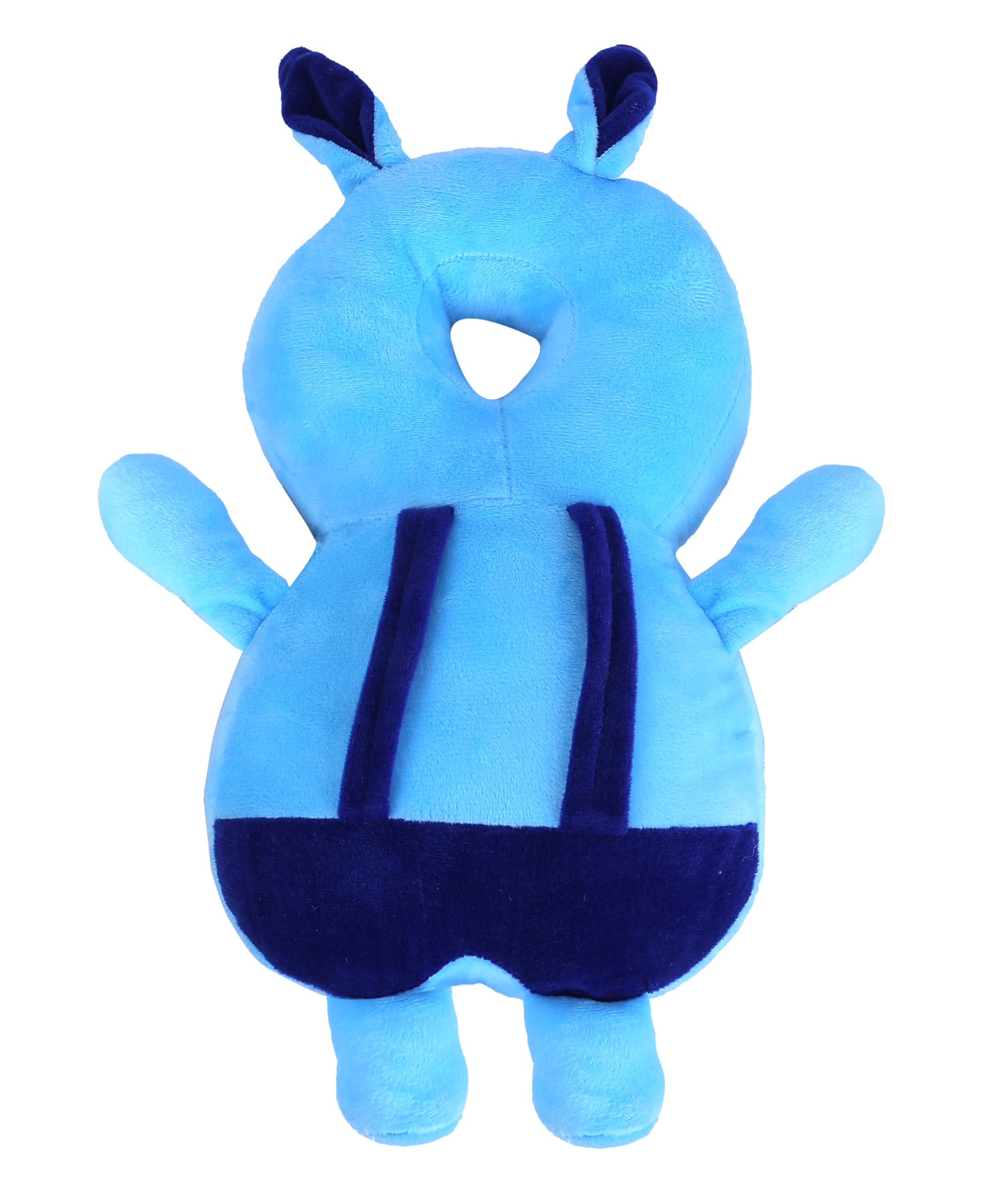 HUG PUPPY Baby Head Protector Cushion Plush Soft Toy - Full Protection Helmet - Child Adjustable Shoulder Strap - Mustard Seed Head Shaping Pillow Set of 3 (Light Blue) - Image 6 thumbnail