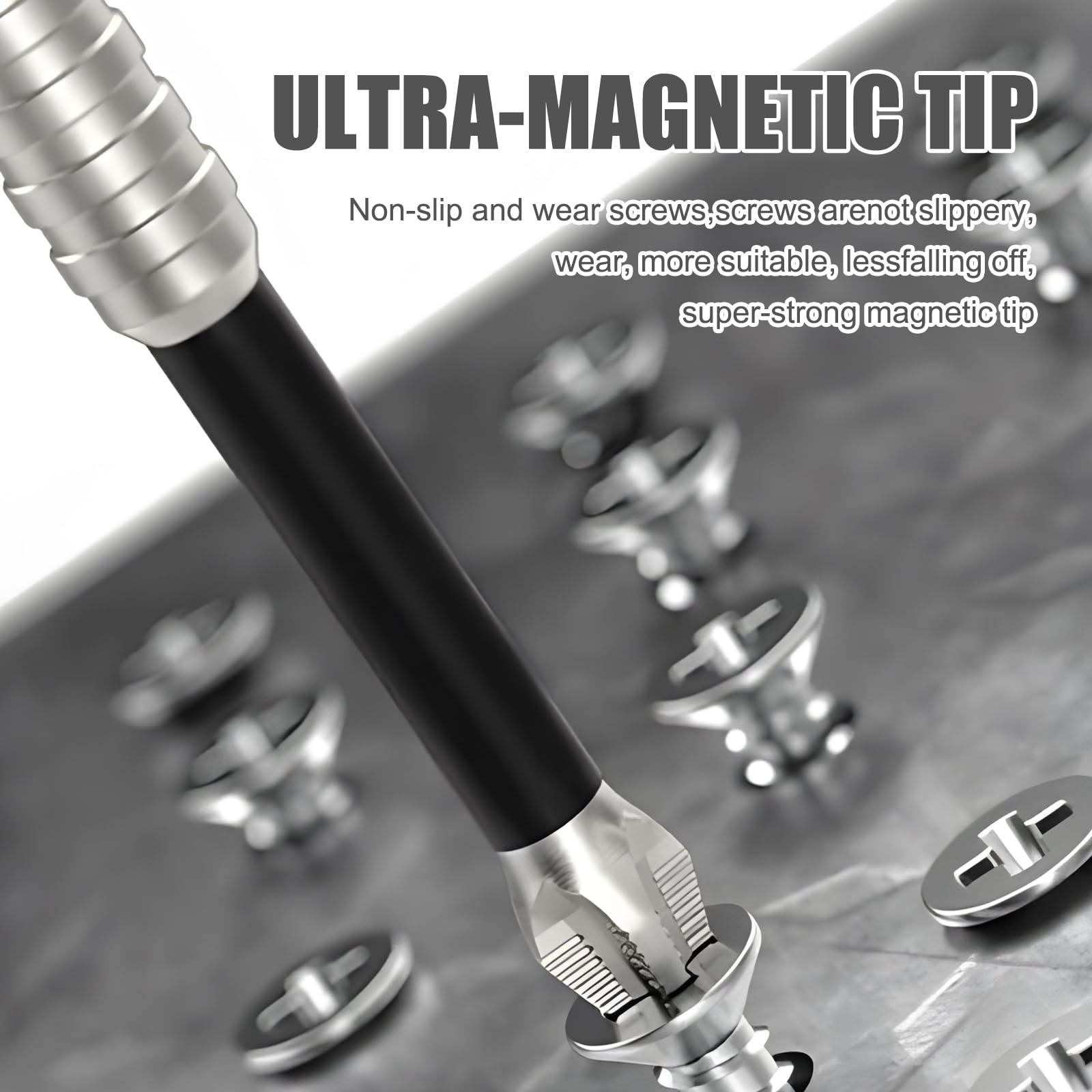 9-teiliges Magnetisches Schraubendreher-Bit-Set – Stark Magnetisch, Rutschfest, Größen 25–150 Mm