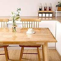 Vista 3 de ZIJINJIAJU Protector de plástico transparente para mesa, 0.059 in de grosor, 28 x 72 pulgadas, tapete de PVC rectangular, mantel de plástico