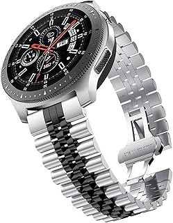 Stainless Steel Watch Band 20mm 22mm Quick Release Premium Polished Brushed Flexible Metal Watch Bracelet Strap Jubilee Watch Replacement Band Compatible with Rolex/Omega/Seiko
