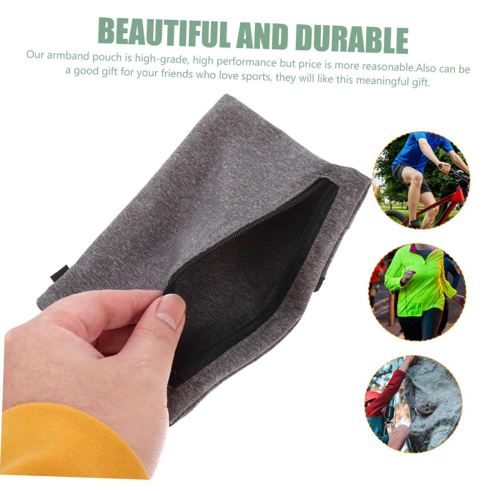 UPKOCH 5pezzi Fascia Da Braccio Sportiva Per Telefono Armband Leggera e Traspirante Per Running Palestra e Attività Outdoor