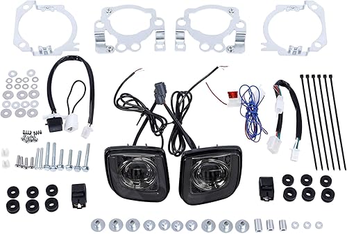 Miniatura 3 de Green-L Kit de lámpara de luz antiniebla rectangular para motocicleta para Honda Goldwing GL1800 F6B 2012-2017 Valkyrie 1800 2014-2015 (con lente