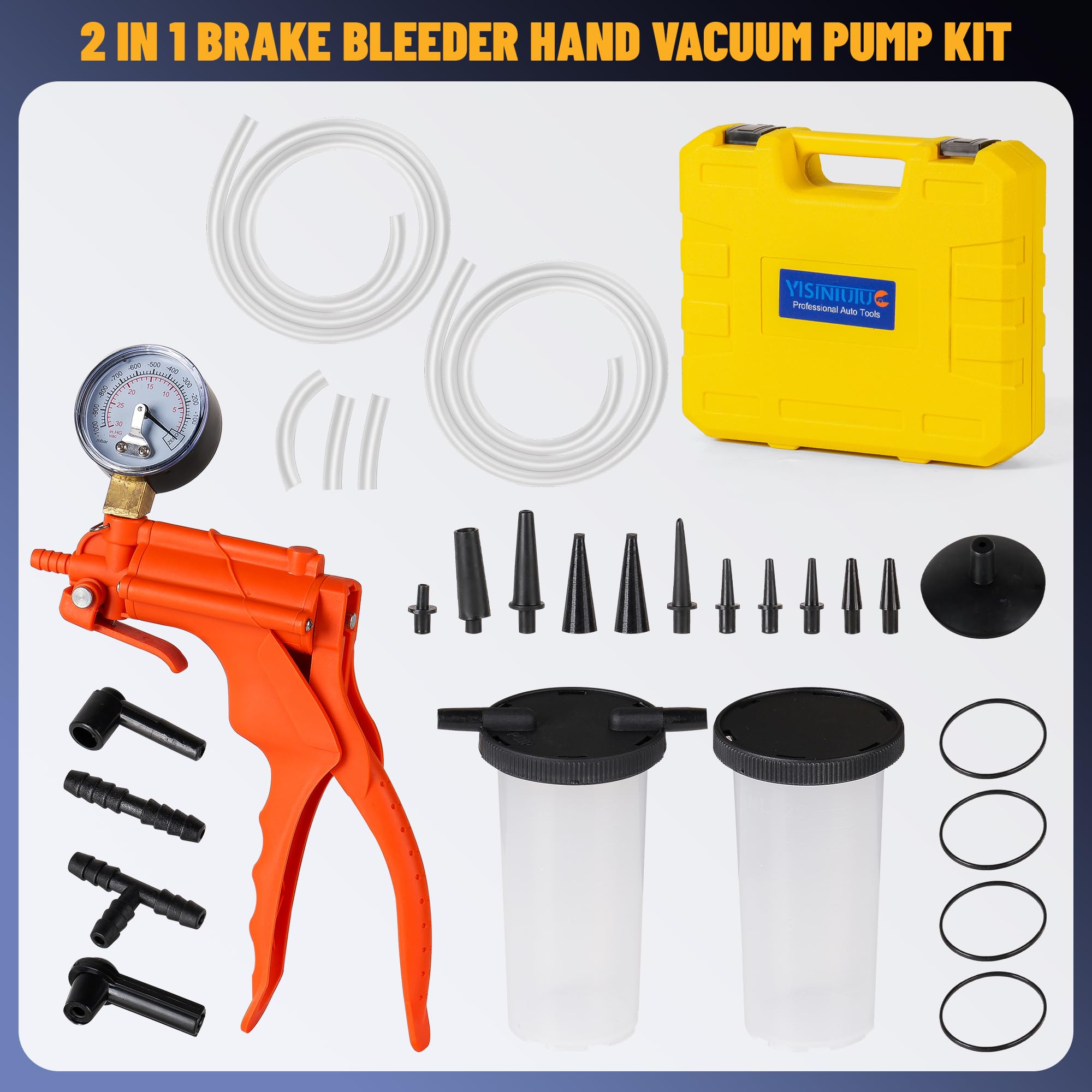 Kit de purgador de frenos de bomba de vacío de mano
