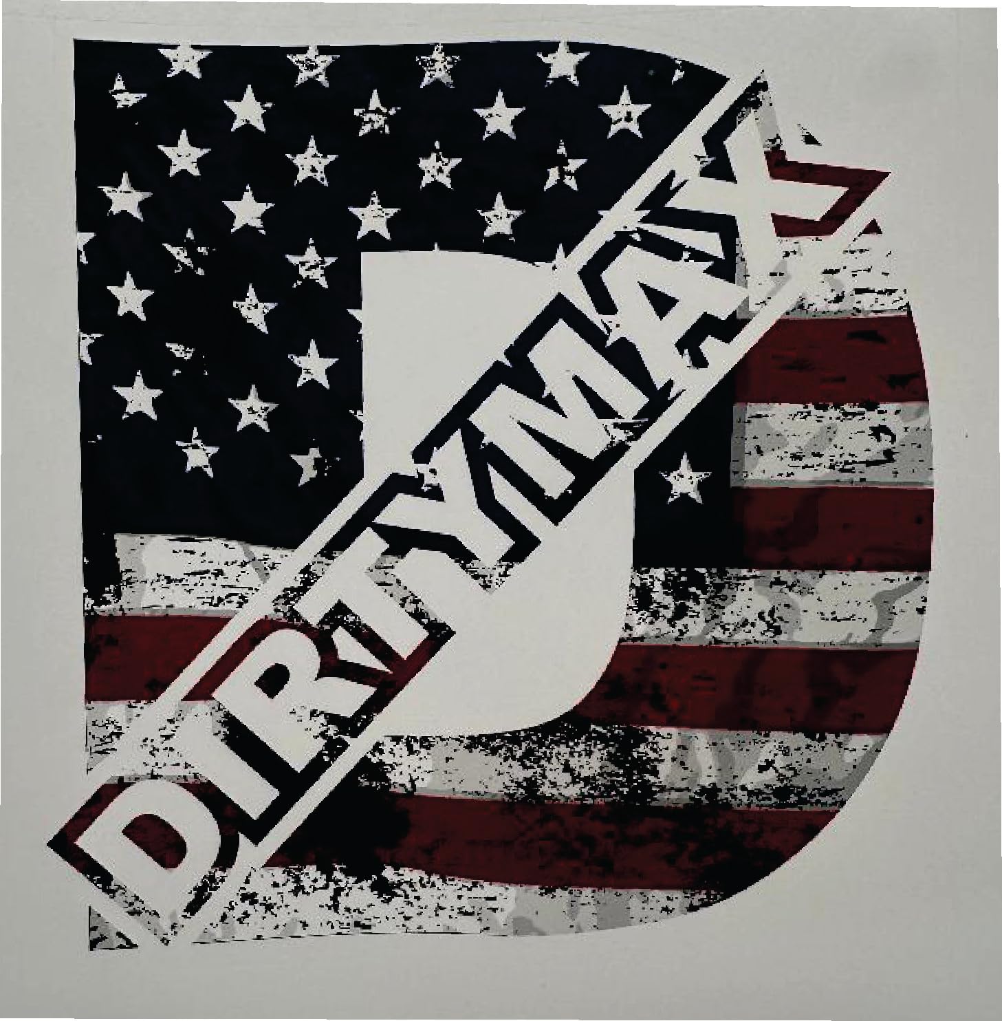 Amazon.com: Dirtymax D American Flag Full Color Vinyl Decal
