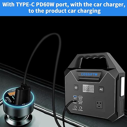 Miniatura 5 de 10000A Heavy Duty Jump Starter AC 200W Generador 130Wh Jump Booster PD 60W Carga rápida bidireccional para todos los motores de gasolina de 12 V y