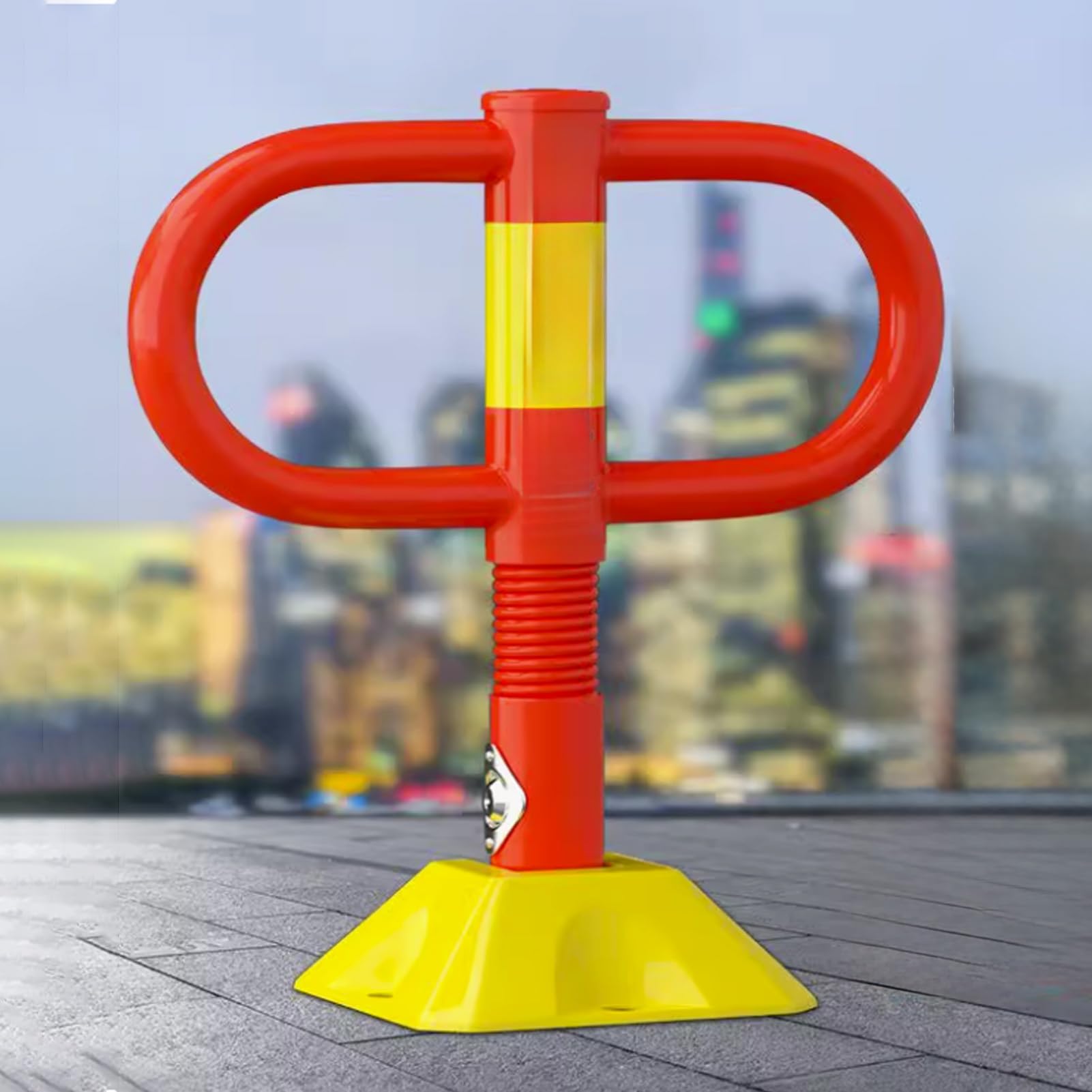 Borne de securite pour allee de garage pliable en acier haute resistance