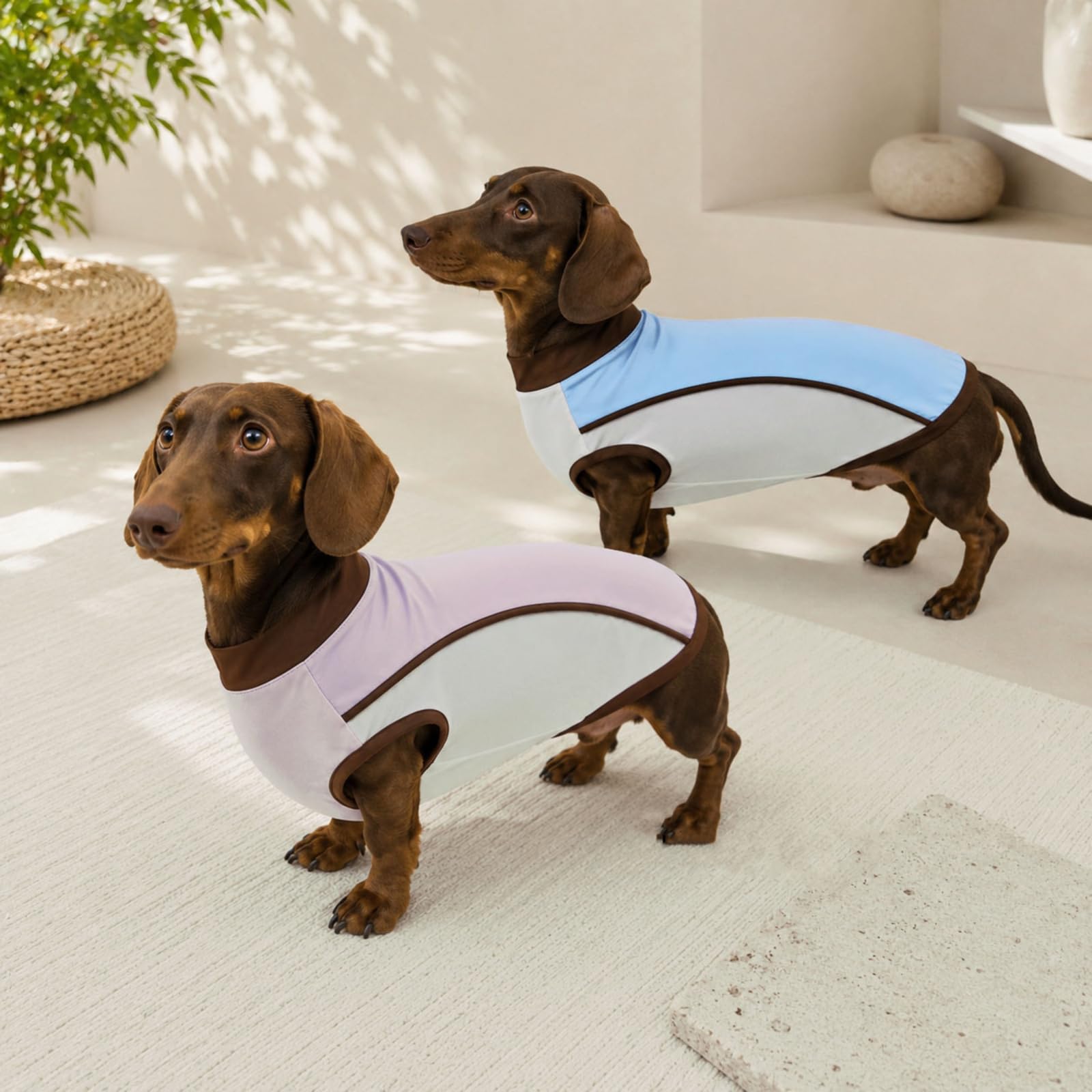 Dachshund Hund Kühlung Weste für kleine Hunde Chihuahua Corgi Sommer ärmellos UV-Schutz T-Shirt Puppy Sonne Shirt Tank Top Haustier Bekleidung Outfits für Mini Dachshund