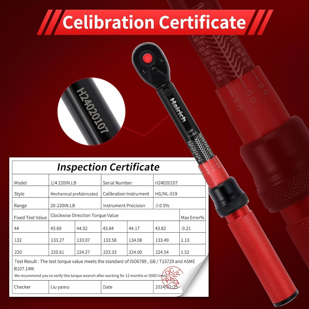 Amazon | Hairich 1/4インチドライブクリックトルクレンチセット