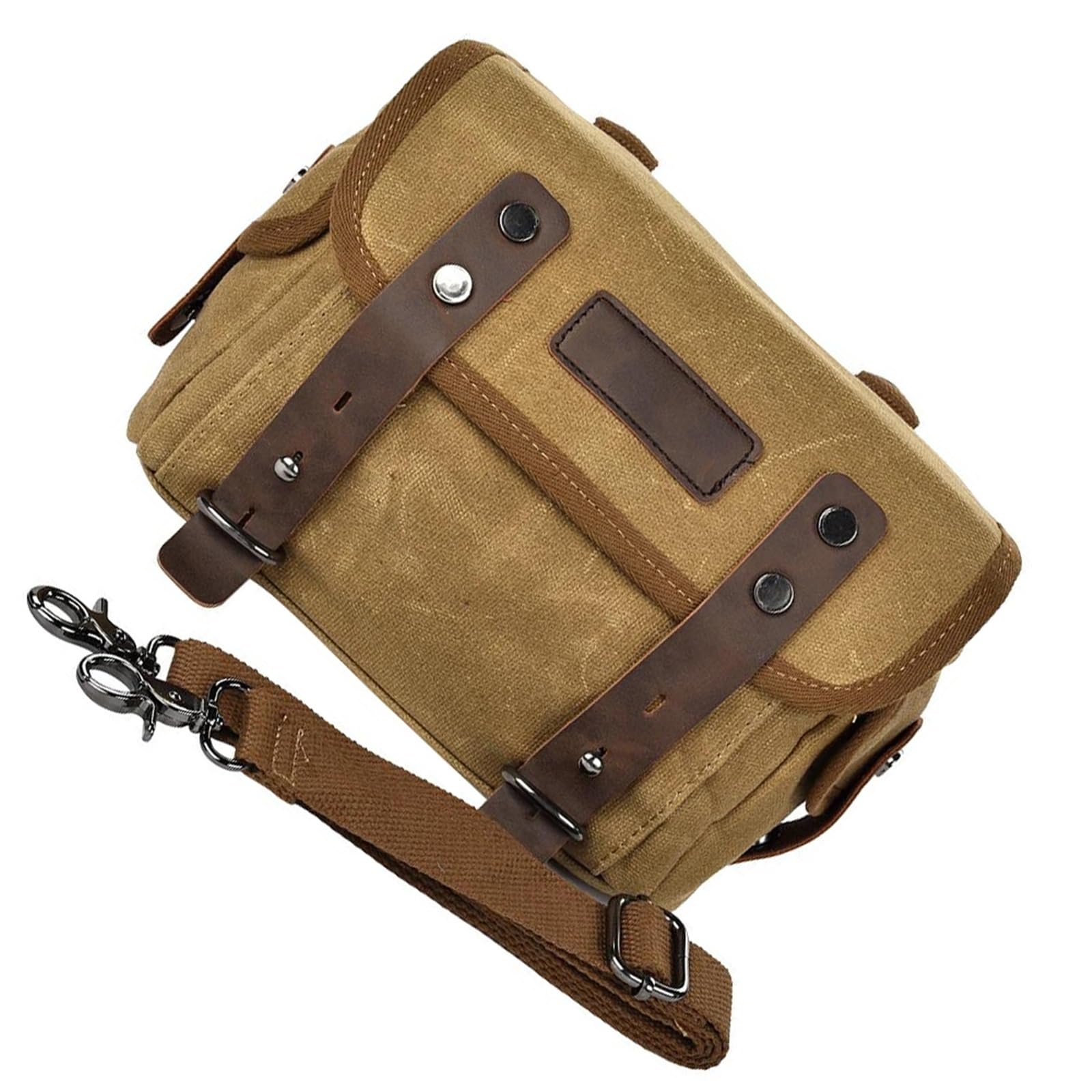 Reisebeutel Motorradgepäcktasche Zubehör Seitentasche Hängetasche Brigade Seitensatteltasche Kuriertasche Reisegepäcktasche(Khaki)